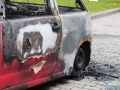 Lubin Sztukowskiego, spalony samochód (4)