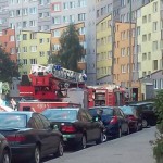 Zapaliła się skrzynka elektryczna