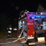 Pożar domu w Redlicach