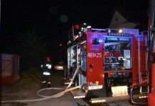 Pożar domu w Redlicach