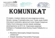 Załoga PeBeKa będzie manifestowała