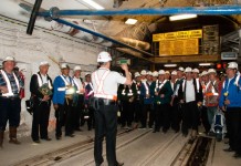 Chór ZG Lubin pod ziemią