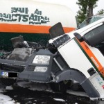 Zderzenie ciężarówek koło Orlenów