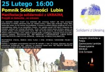 Solidarność z Ukrainą w Lubinie