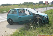 Drobna stłuczka w Ścinawie