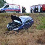 Wjechała do rowu na K3