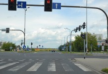 Światła koło BP po nowemu