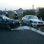 Lubin, wypadek, dachowanie, policja