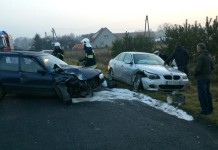 Lubin, wypadek, dachowanie, policja