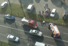 Przewróciła się karetka na sygnale