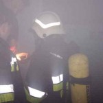 Spłonął strop budynku