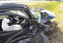 Wypadek Mazdy i Peugeota w Miłosnej VIDEO