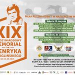 Terminarz XIX Memoriału im. Henryka Kruglińskiego