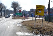 Uszkodzony most na Zimnicy