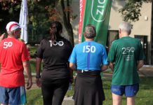 Delegacja z Wielkiej Brytanii na 65 biegu Parkrun