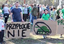 Protest lubinian przeciw modernizacji strzelnicy – FOTO