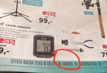 Przeprosiny za formę “w Lubiniu” z gazetki reklamowej