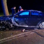 Dachowanie BMW pod Krzeczynem