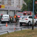 Kolizja trzech aut na Szpakowej – FOTO