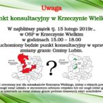 Dodatkowa okazja, by wypowiedzieć się w sprawie zmiany granic Gminy Lubin