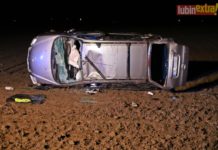 Wylądował autem na polu – FOTO