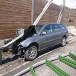 Zatrzymał się na barierach – FOTO