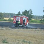 Pożar ścierniska w Dąbrowie Górnej