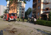 Spiritus, niedopałek i pożar. Zbudzili całe miasto