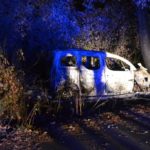 Spalił się w samochodzie