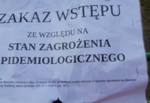 Zakaz wstępu na działki przez wirusa?