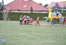 Potrącenie rowerzysty w Niemstowie