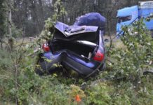 Deszcz prędkość i wyprzedzanie na zakazie