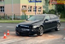 Kolizja na skrzyżowaniu ulic Parkowej i Wierzbowej – FOTO