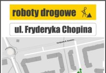 Ulica Chopina zamknięta na ponad 2 tygodnie