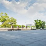 Zielona alejka na polkowickim Rynku