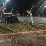 Kolejna sygnalizacja uszkodzona. Nocny wypadek na Ścinawskiej