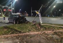 Kolejna sygnalizacja uszkodzona. Nocny wypadek na Ścinawskiej