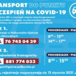 Darmowy transport do punktu szczepień