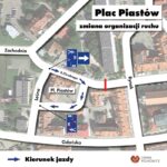 Zmiana organizacji ruchu na Placu Piastów w Polkowicach