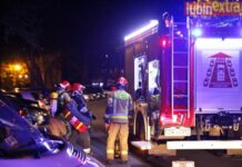 Nocna akcja strażaków przy ul. Kruczej – foto