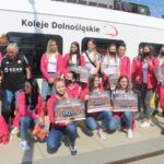 Mistrzynie Polski z Lubina z Kolejami Dolnośląskimi na trasie
