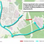 Odcinek ul. Dąbrowskiego wyłączony z ruchu