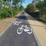 Inwestycja ukończona. Jest już ścieżka rowerowa i chodnik