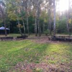Plac piknikowy przy ścieżce zdrowia