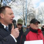 Emeryci-górnicy z ZG Lubin chcą równego traktowania. Protestują – FOTO