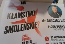 Borys: Porozmawiamy o kłamstwie smoleńskim i prawdzie społecznej