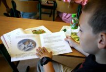 Ola i Borys idą do szkoły