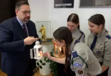 Płomień pojednania w Polkowicach