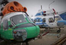 Dwa śmigłowce KGHM atrakcją Muzeum Ratownictwa w Krakowie