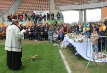 Święconka na stadionie Zagłębia Lubin – FOTO